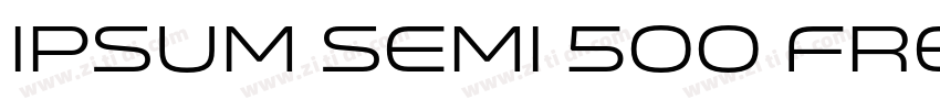 Ipsum Semi 500 Free字体转换